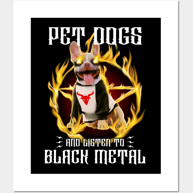 Black Dog Metal Wall Art by KawaiiDread